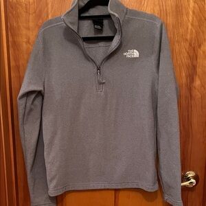 The North Face Heather Gray Half-Zip Fleece